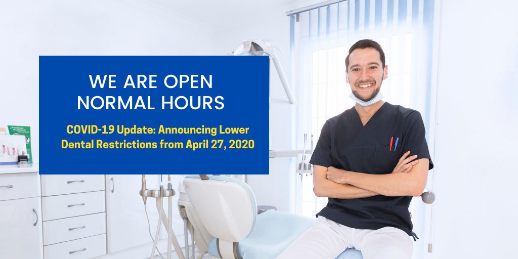 announcing eased dental restrictions from 27 april 2020 west ryde
